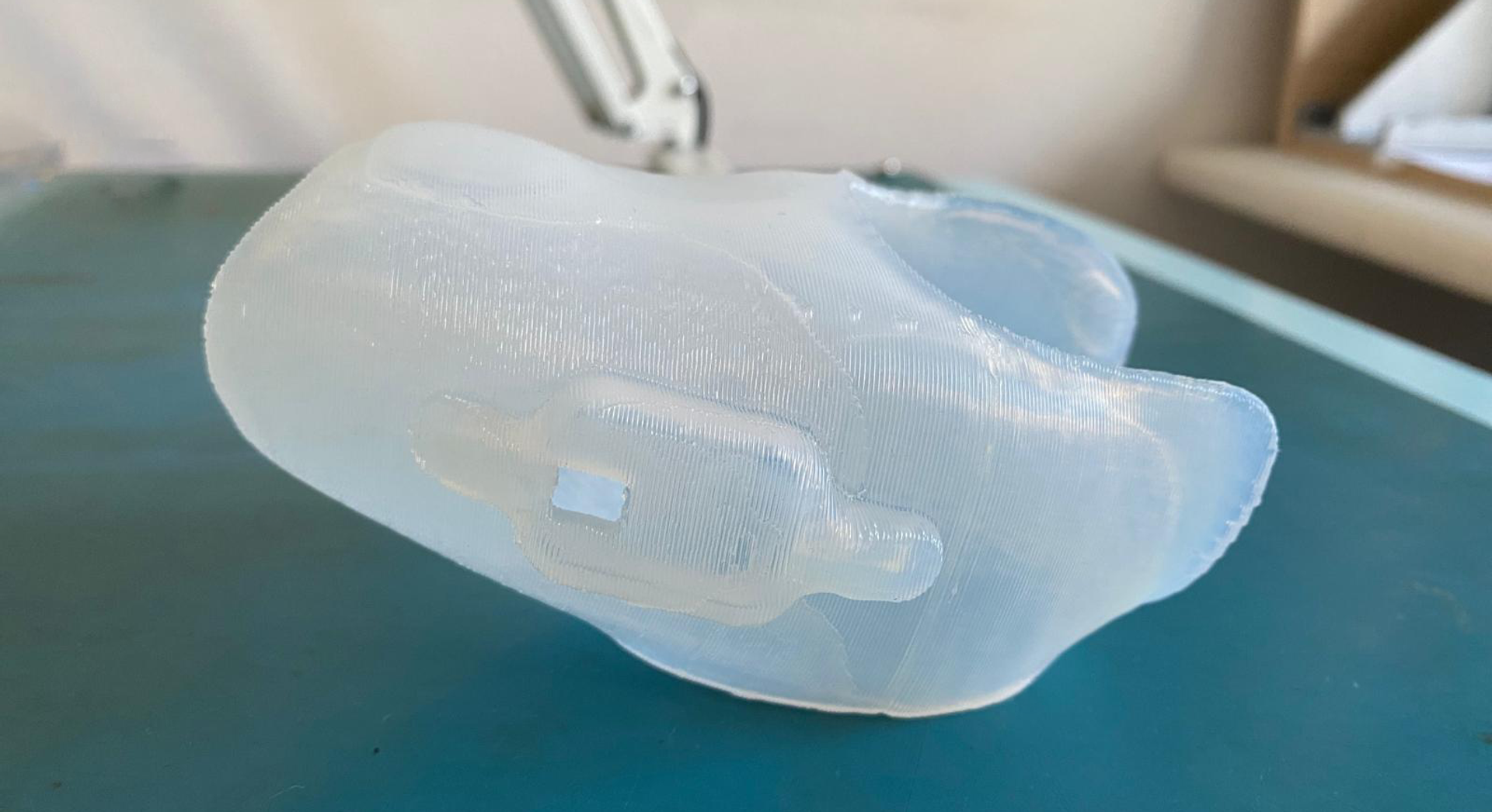 Upper limb silicone 3D printed